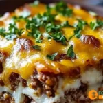 Cheesy Loaded Meatloaf Casserole