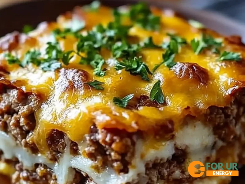 Cheesy Loaded Meatloaf Casserole