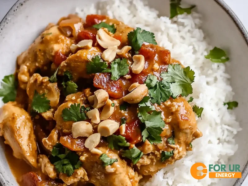 Slow Cooker Peanut Chicken