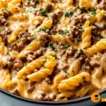 Stovetop Creamy Ground Beef Pasta