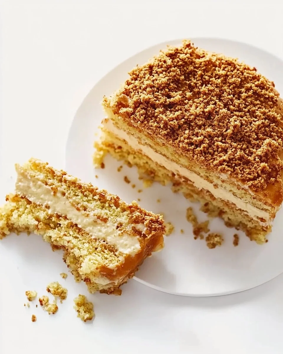 Rich & Gooey Chocolate Caramel Cake with Toffee Bits