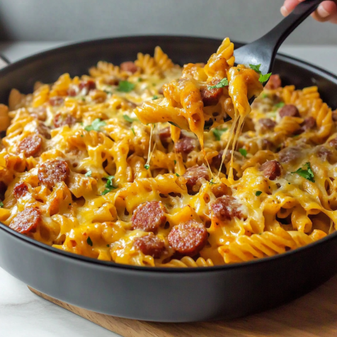 Cheesy Sausage Pasta