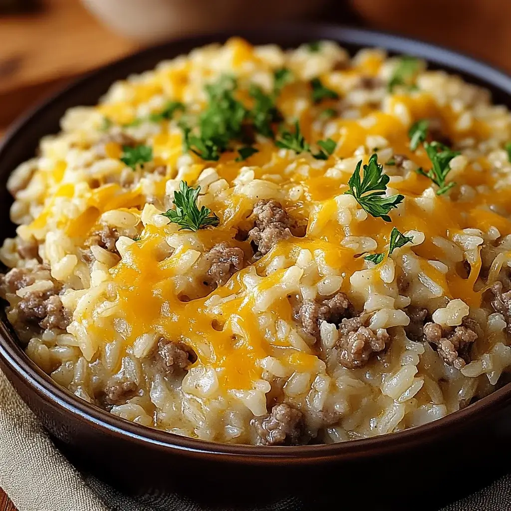 Cheesy Hamburger Rice Casserole: A Family Favorite Recipe!