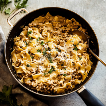 Creamy Turkey Stroganoff