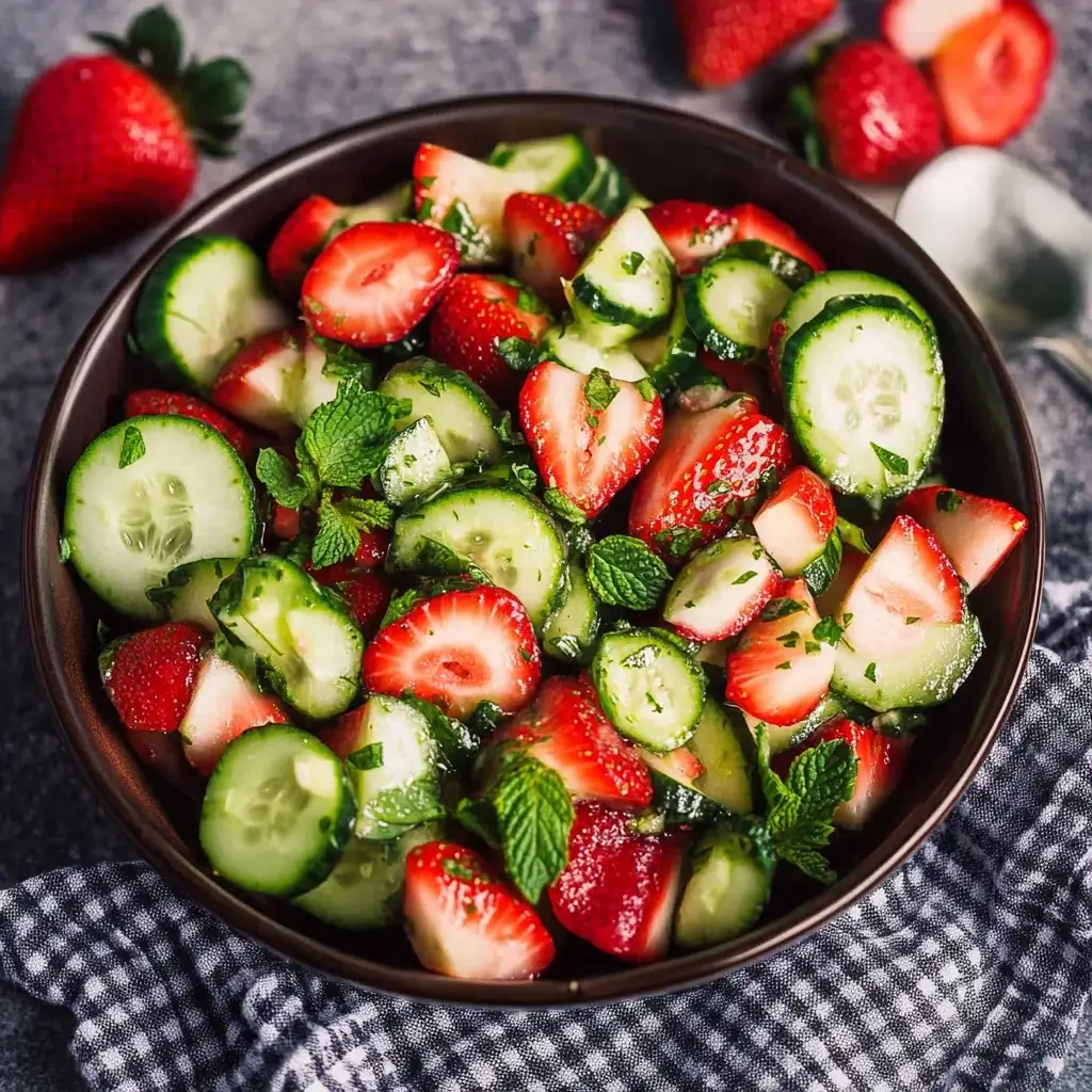 Cucumber Strawberry Salad: Refreshing Summer Delight!