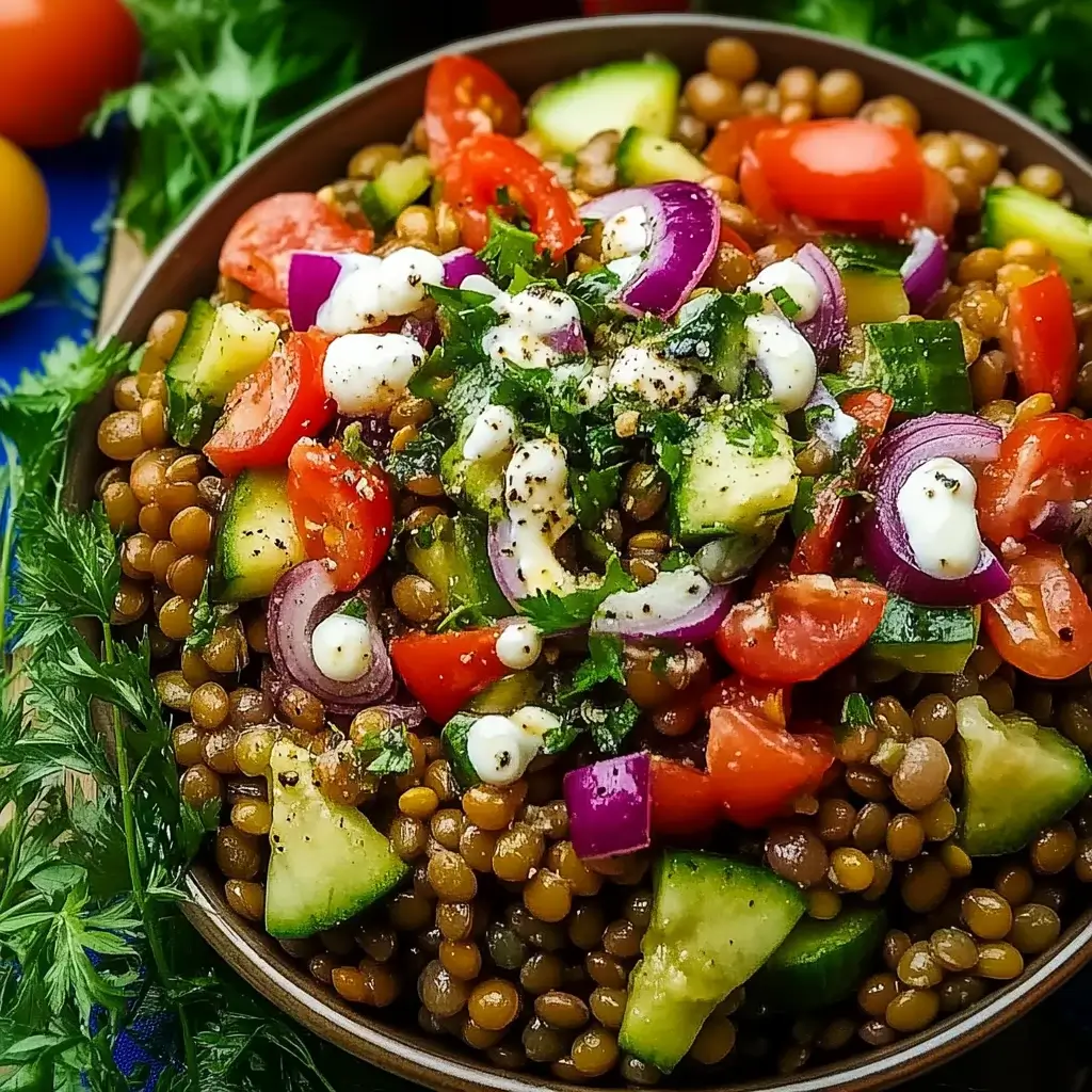 Mediterranean Lentil Salad: A Refreshing Delight to Try!