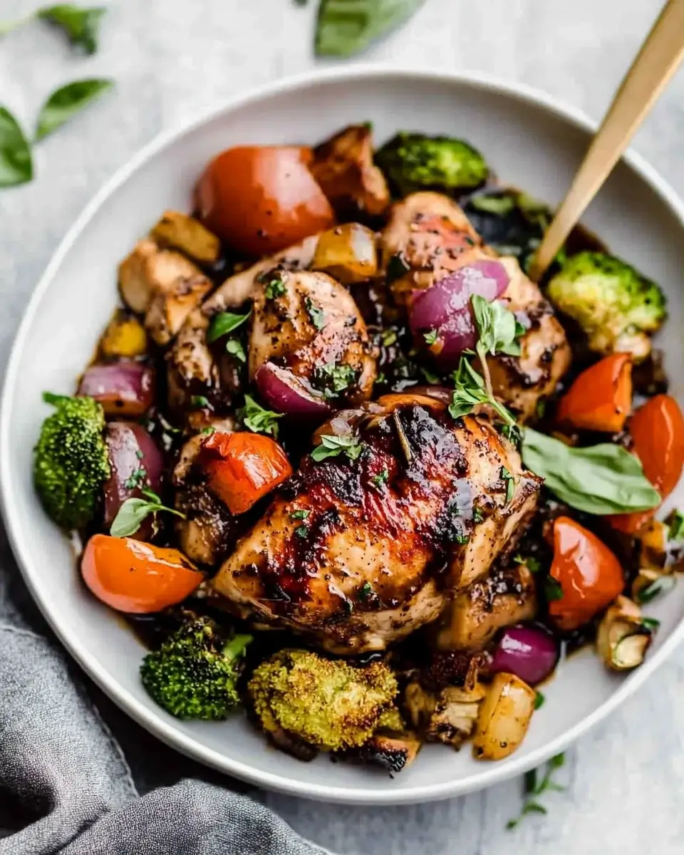 Balsamic Glazed Chicken and Veggies: A Tasty Delight!