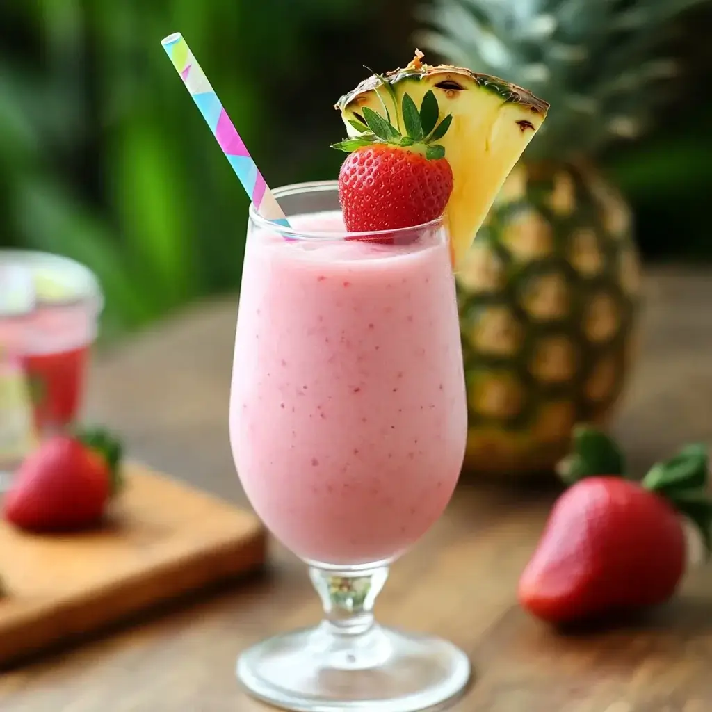 Refreshing Virgin Strawberry Piña Colada: A Taste Adventure!