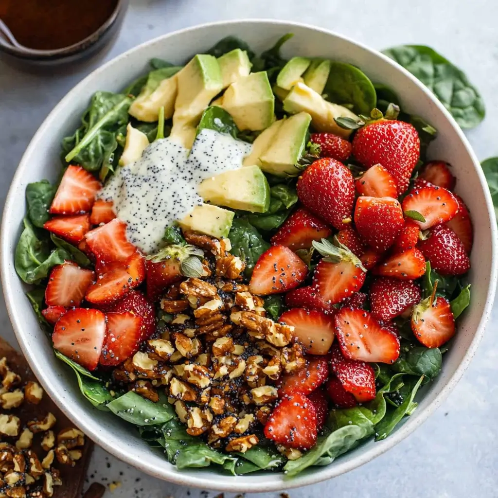 Strawberry Spinach Salad with Poppy Seed Dressing: Discover the Perfect Summer Treat!