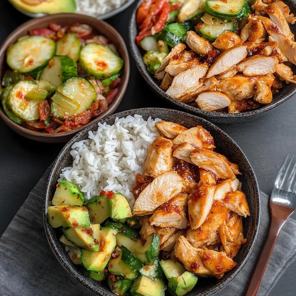 Sweet Chili Rotisserie Chicken Bowls: A Flavorful Delight!