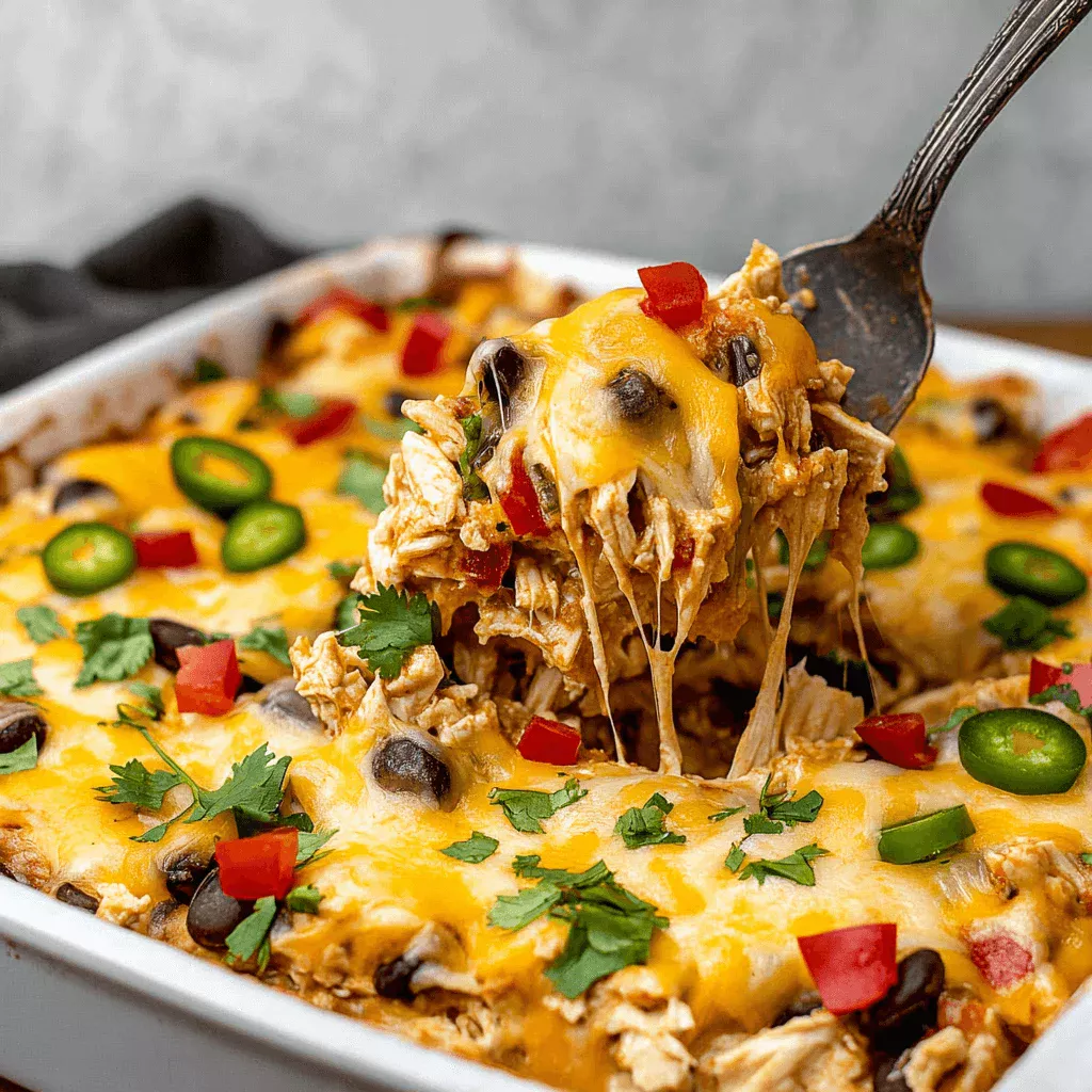 Cheesy Chicken Burrito Casserole: A Comfort Food Delight!