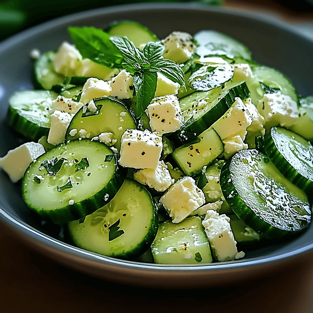 Cucumber Feta Salad: Refreshing Delight for Summer!