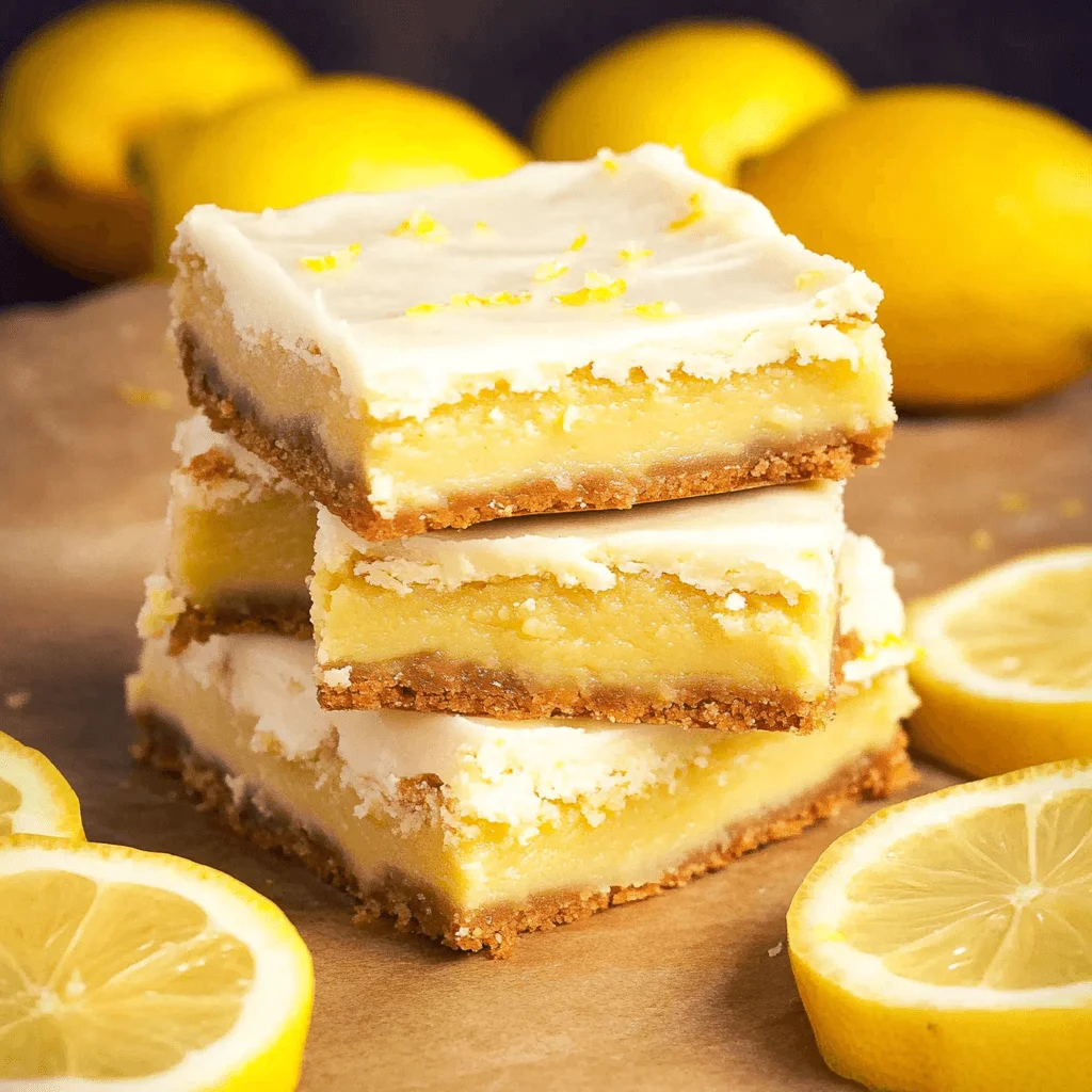 Lemon Brownies with Cream Cheese Frosting will Delight You!