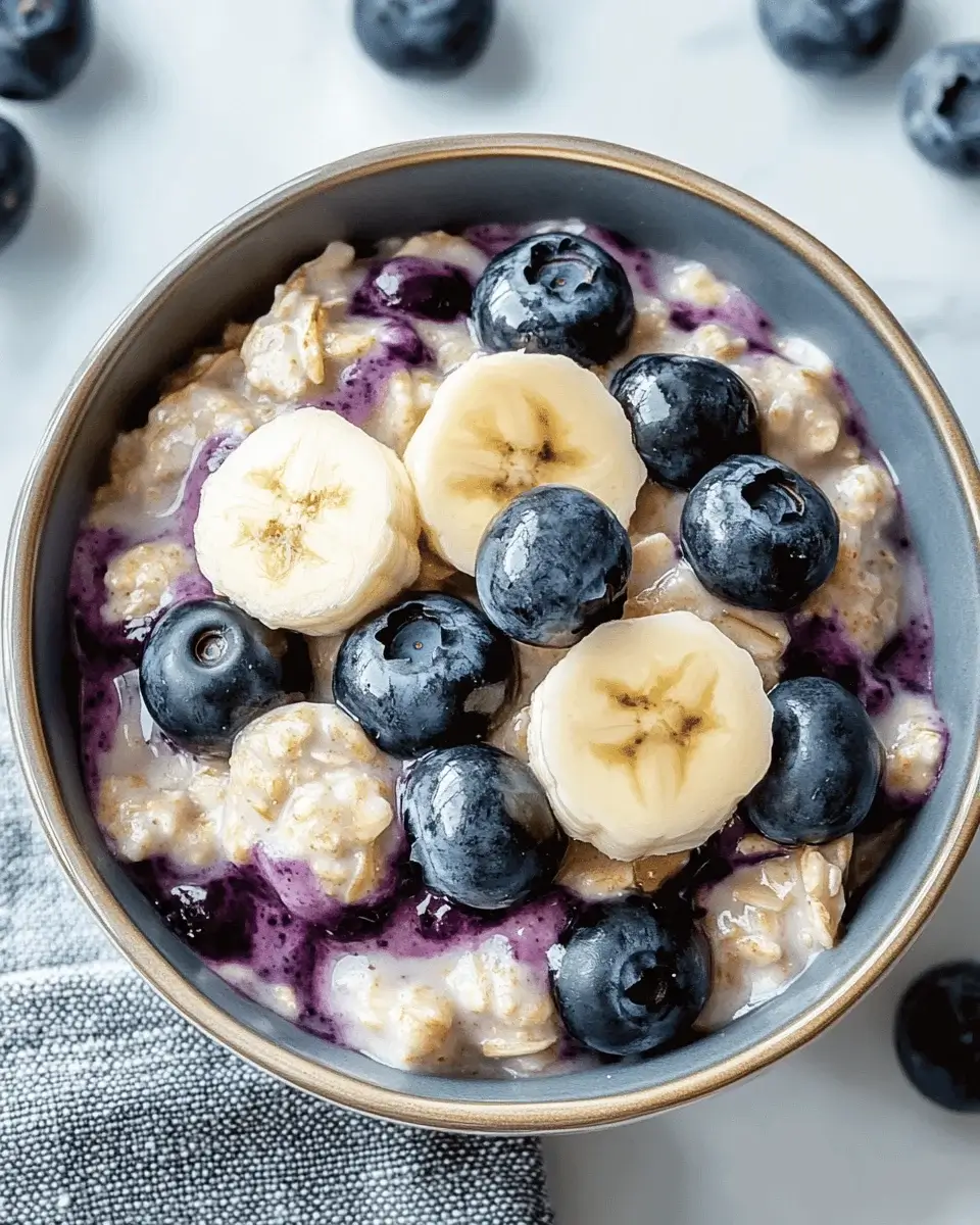 Blueberry Banana Overnight Oats: A Delightful Morning Treat