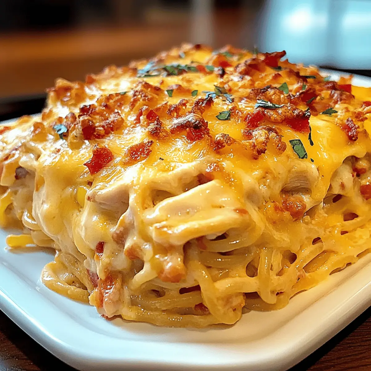 Spicy Southern Chicken Spaghetti Casserole