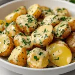 Creamy Garlic Sauce Baby Potatoes
