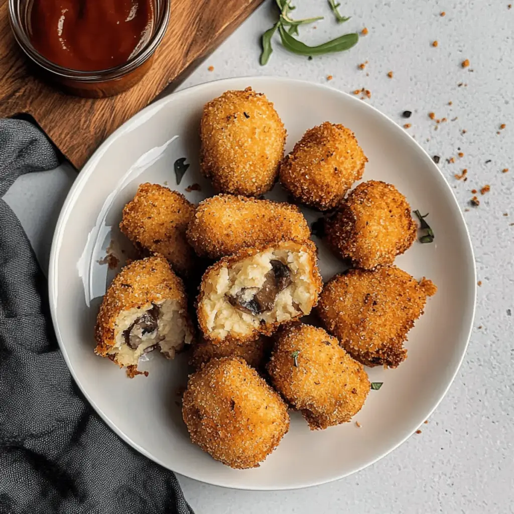 Crispy Potato Mushroom Croquettes