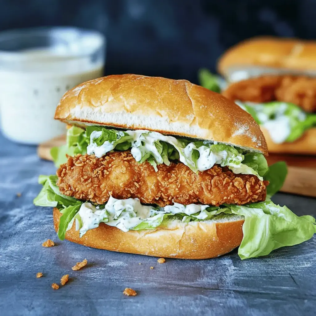 Crispy Chicken Caesar Sandwich