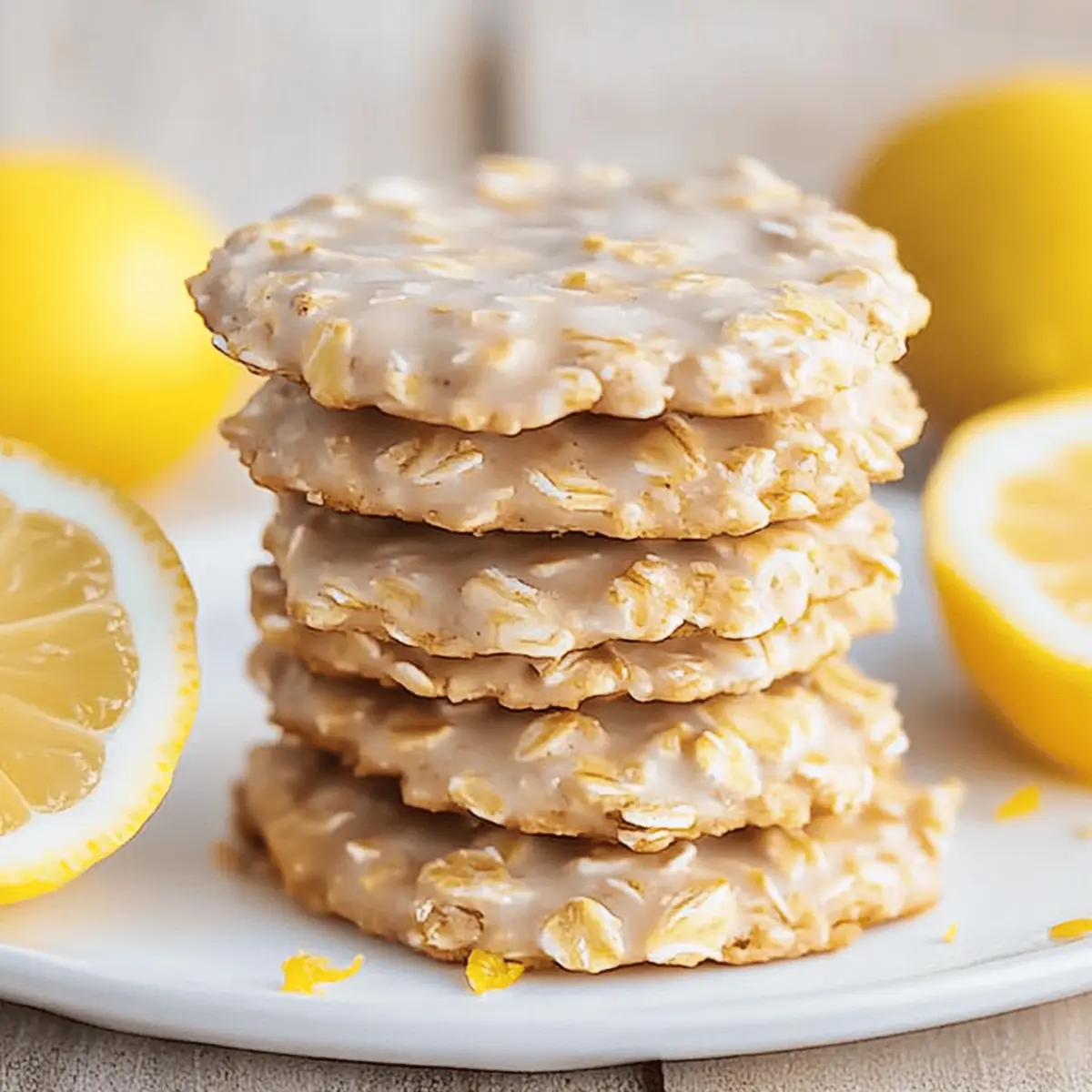Lemon Oatmeal Cookies No-Bake Recipe