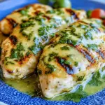 Grilled Salsa Verde Pepper Jack Chicken