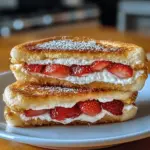 Fried Strawberry Cheesecake Sandwiches