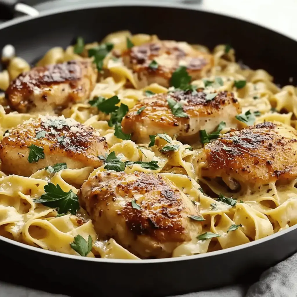 One-Pan Chicken with Buttered Noodles