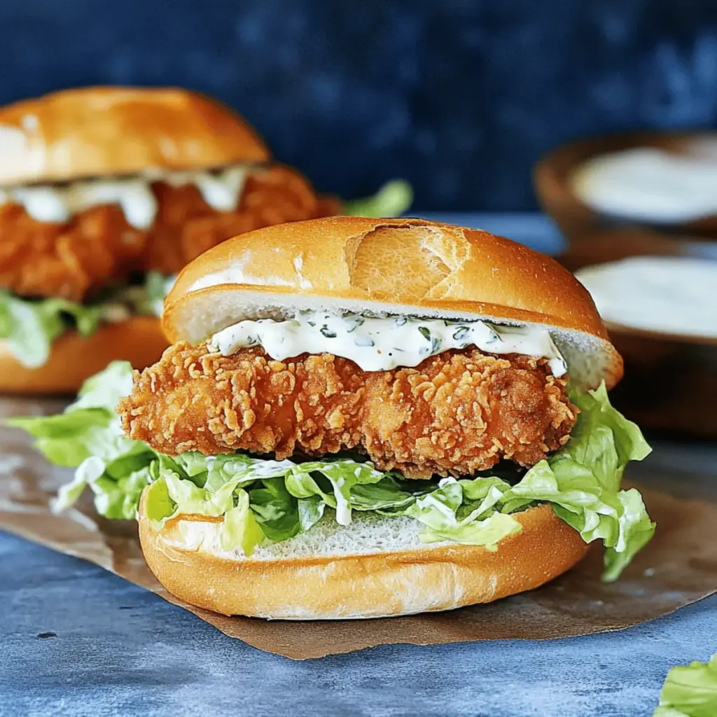 Crispy Chicken Caesar Sandwich