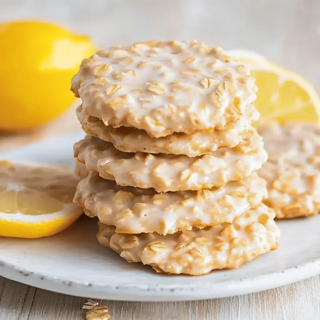 Lemon Oatmeal Cookies No-Bake Recipe