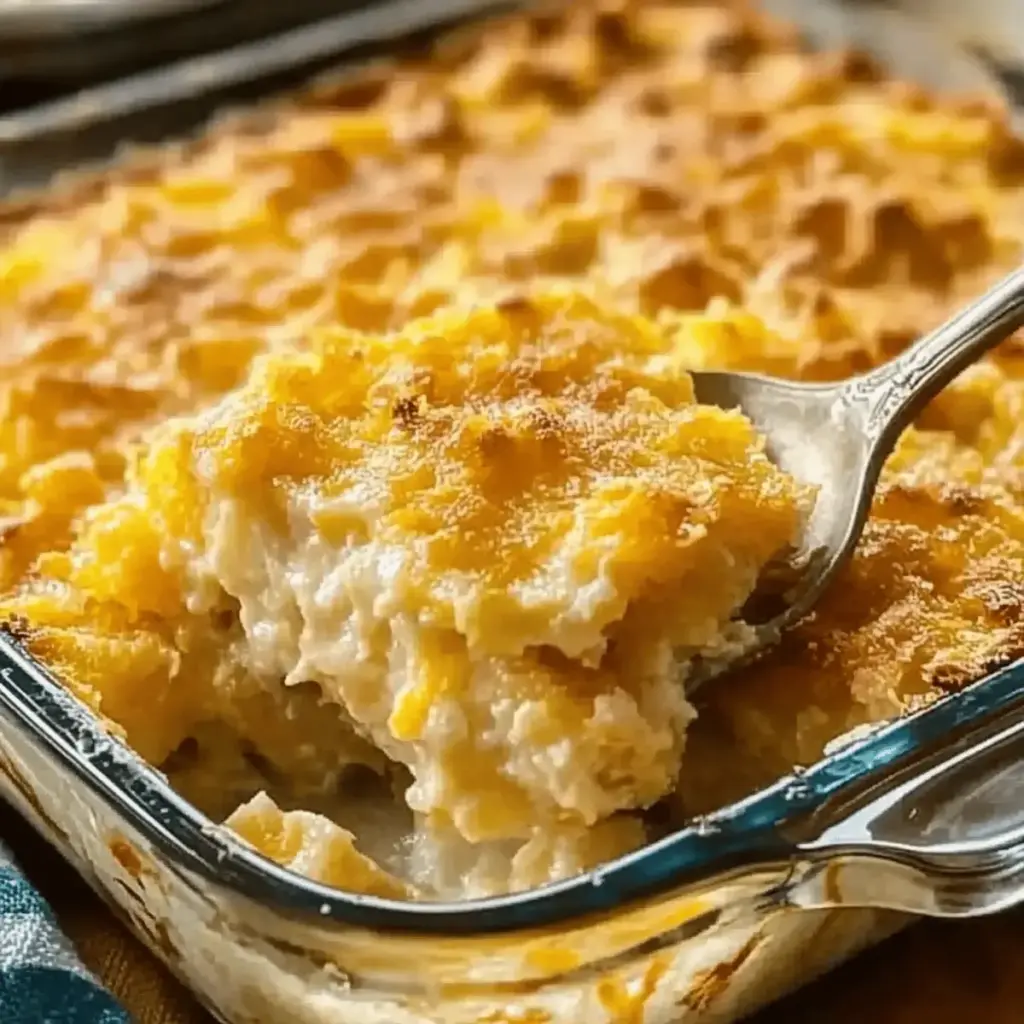 Cozy Southern Squash Casserole with Cheese