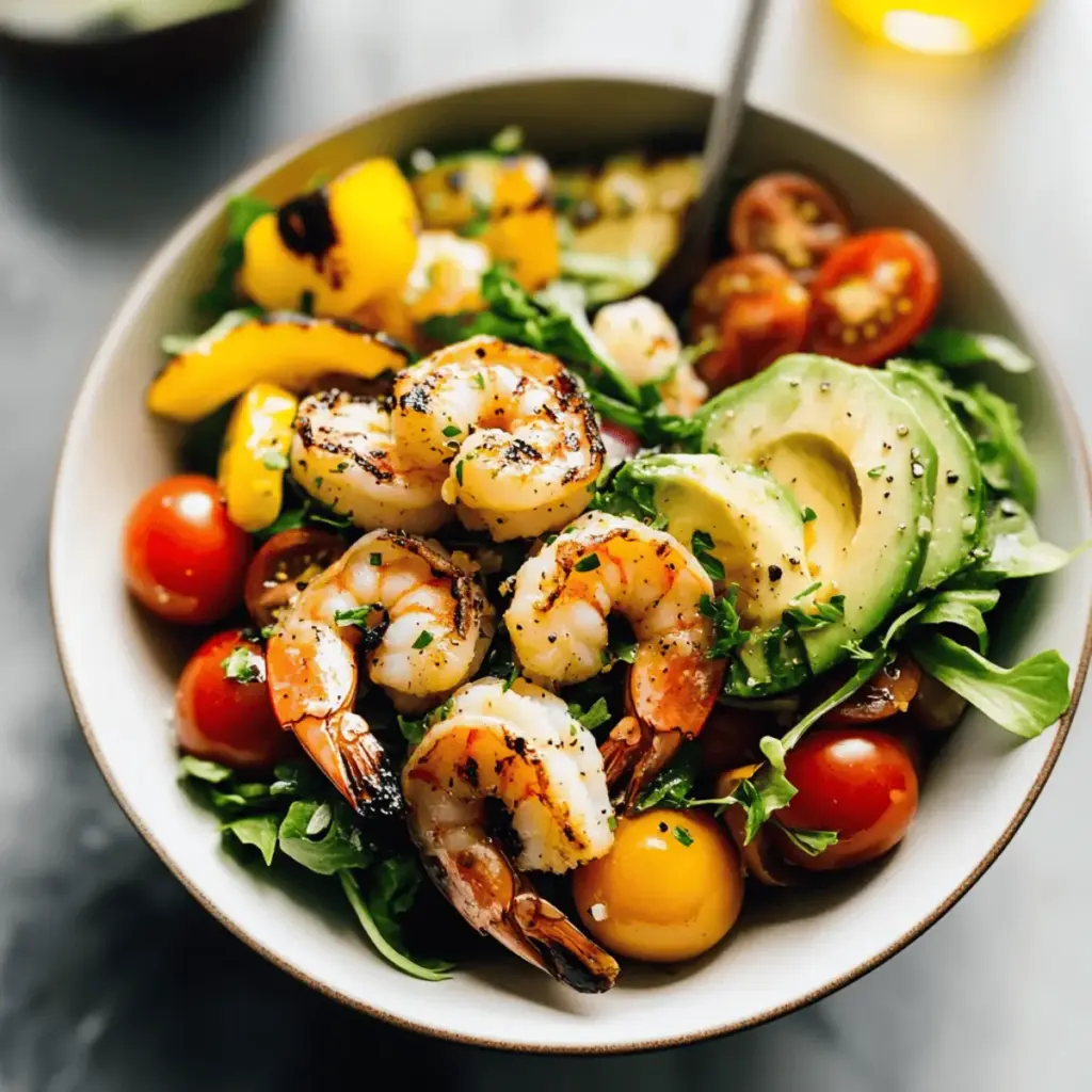 Grilled Shrimp Summer Salad