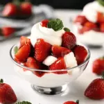 Balsamic Macerated Strawberries & Cream