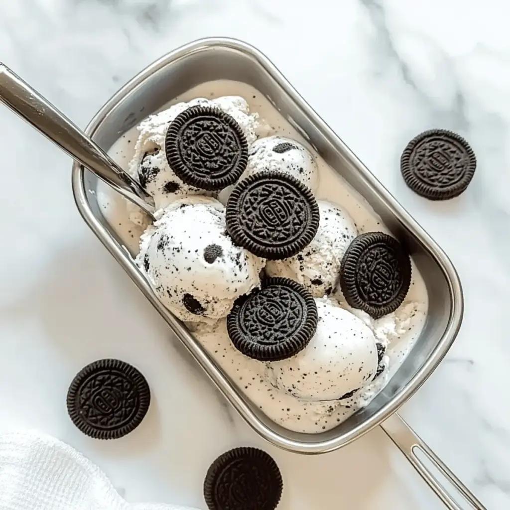Homemade Oreo Ice Cream