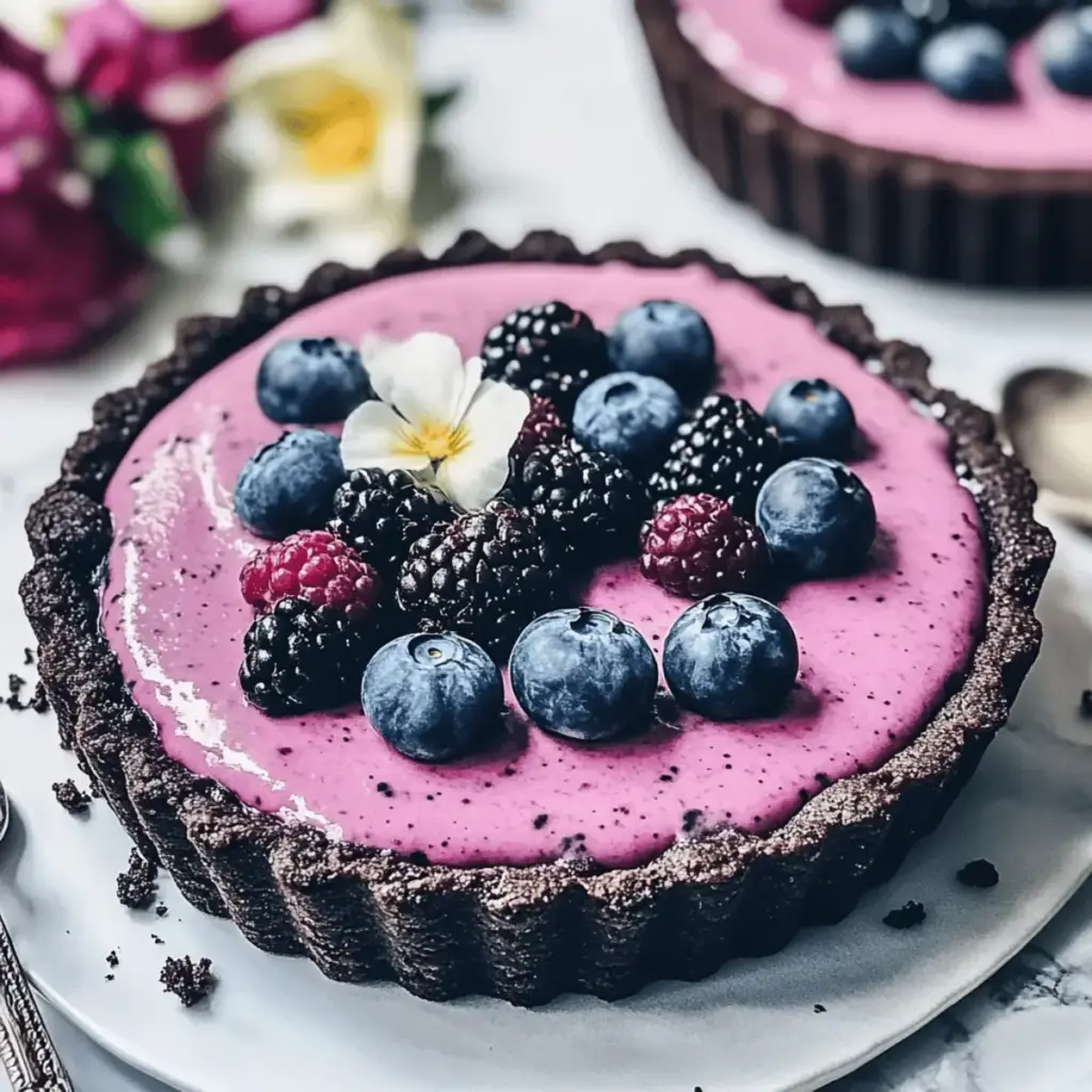 No-Bake Blackberry Tart