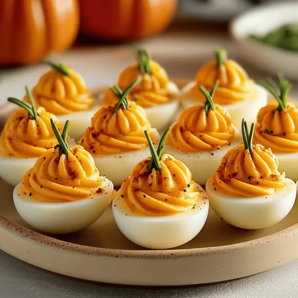 Pumpkin Patch Deviled Eggs