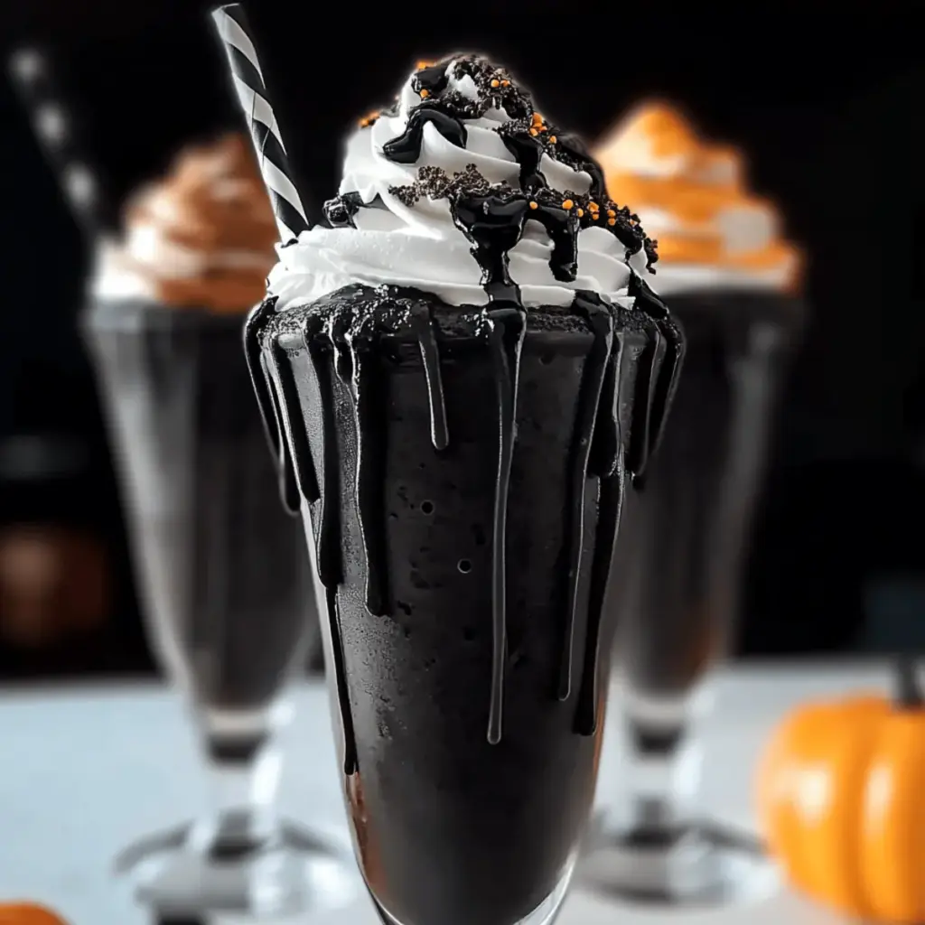 Spooky Black Milkshake