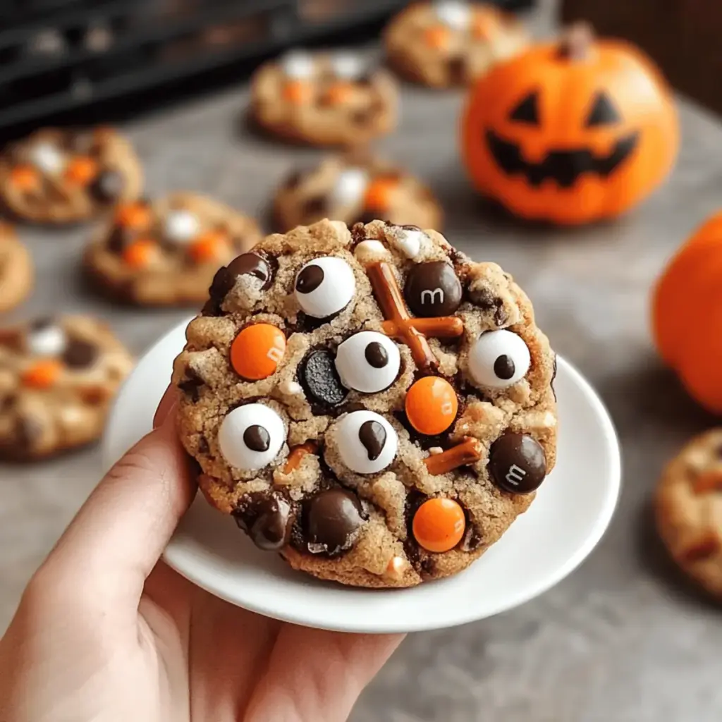 Halloween Cookies with Chocolate Chips