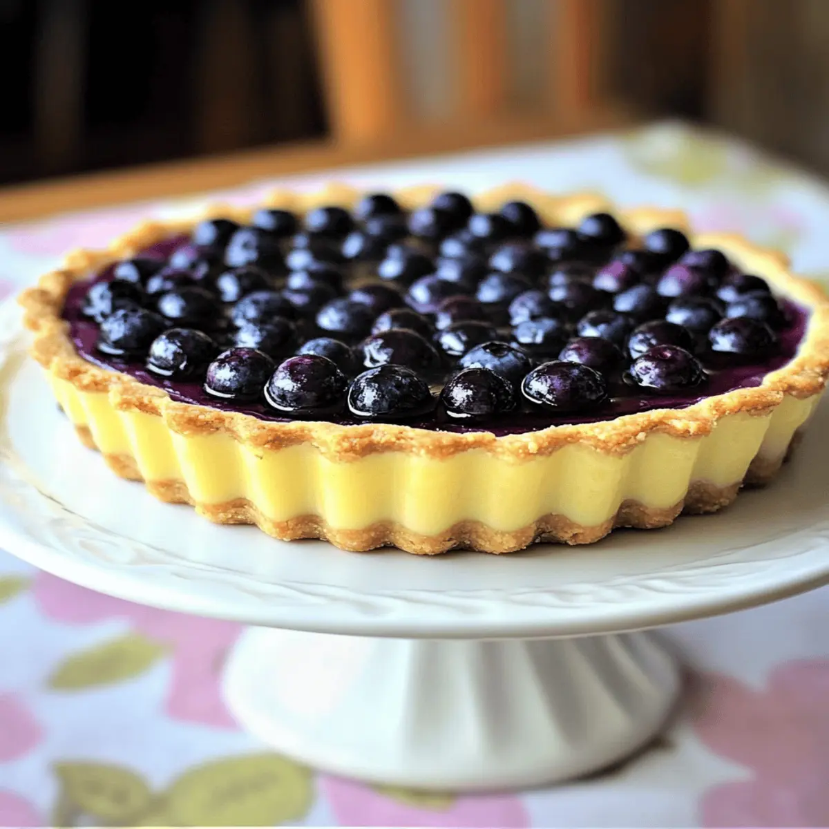 Delicious Blueberry Lemon Curd Tart for Spring Delight