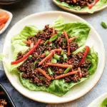 Asian-Style Ground Beef Lettuce Wraps