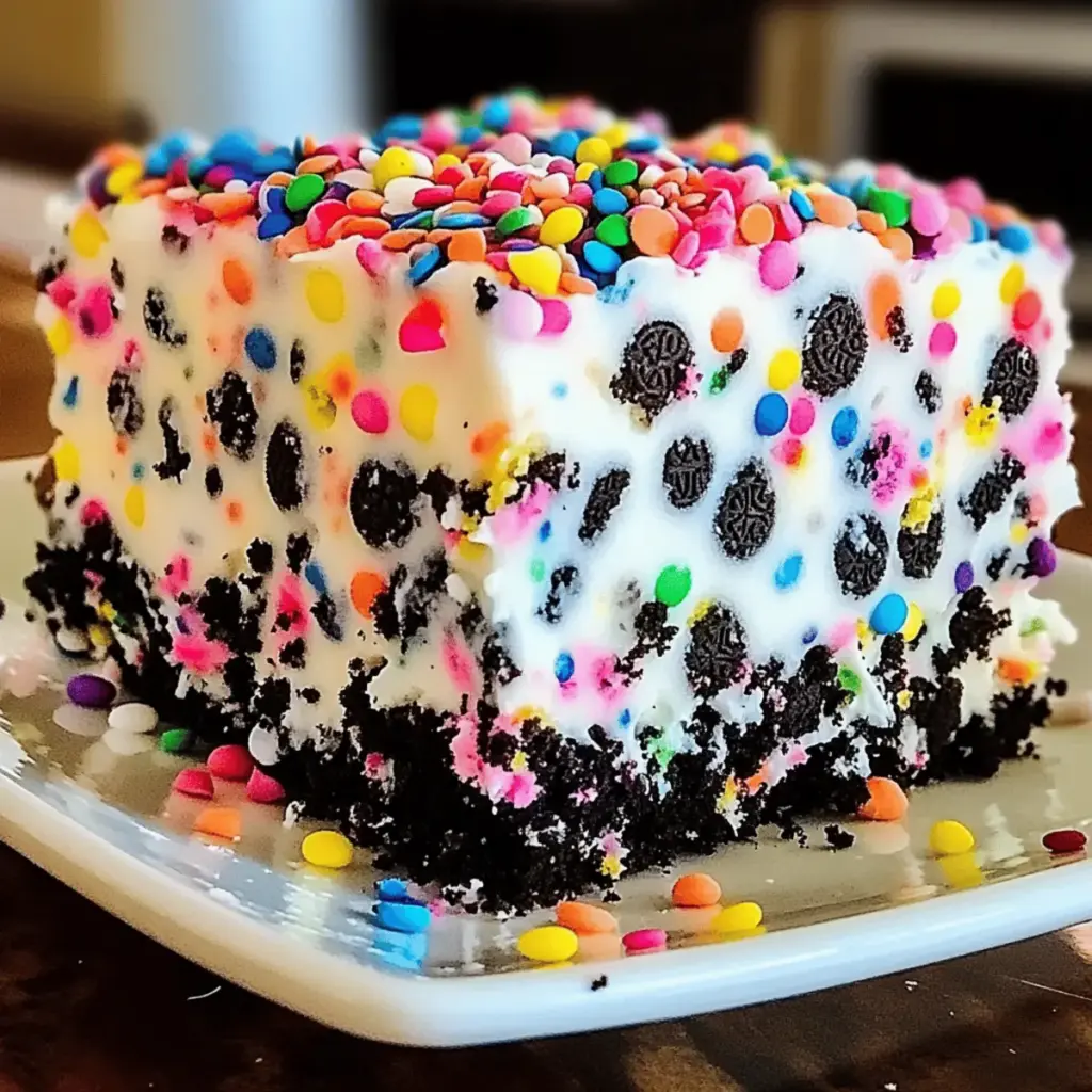 Funfetti Oreo Icebox Cake