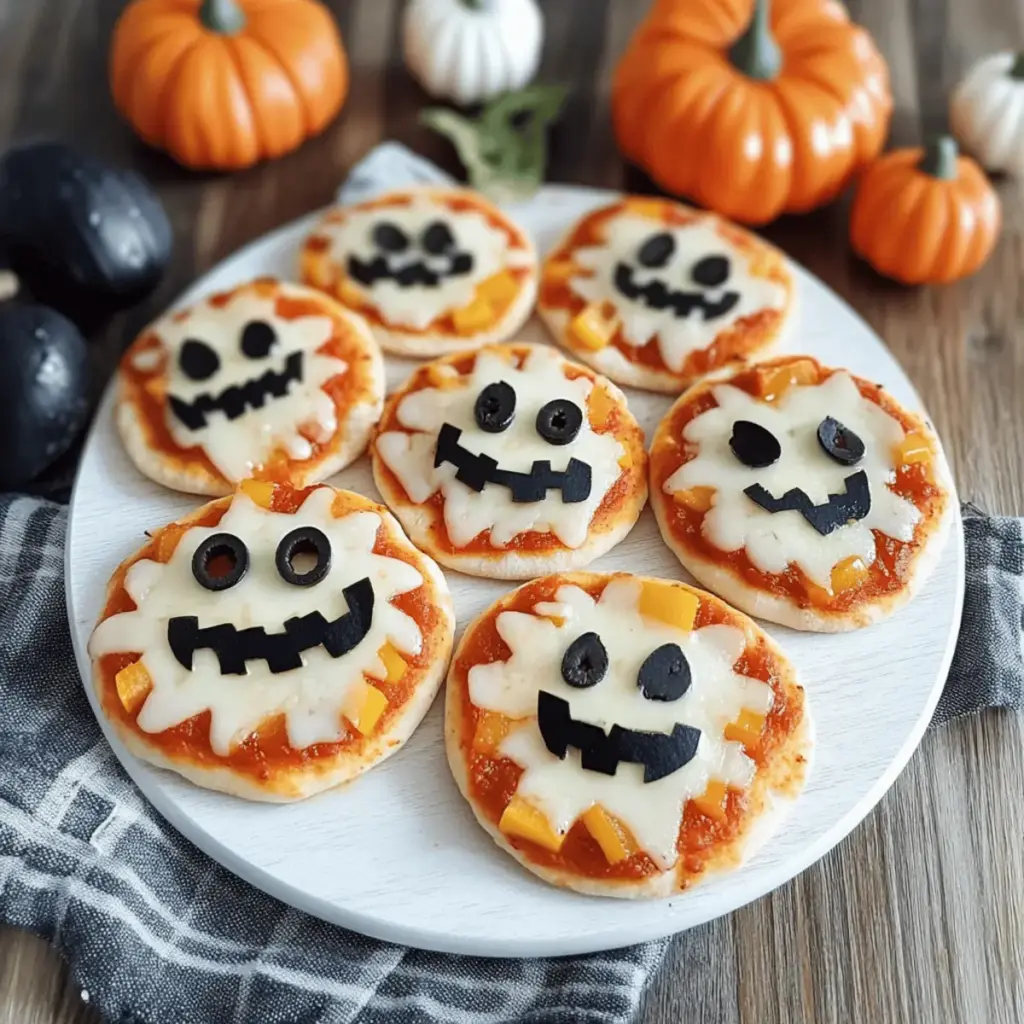 Mini Halloween Pizzas