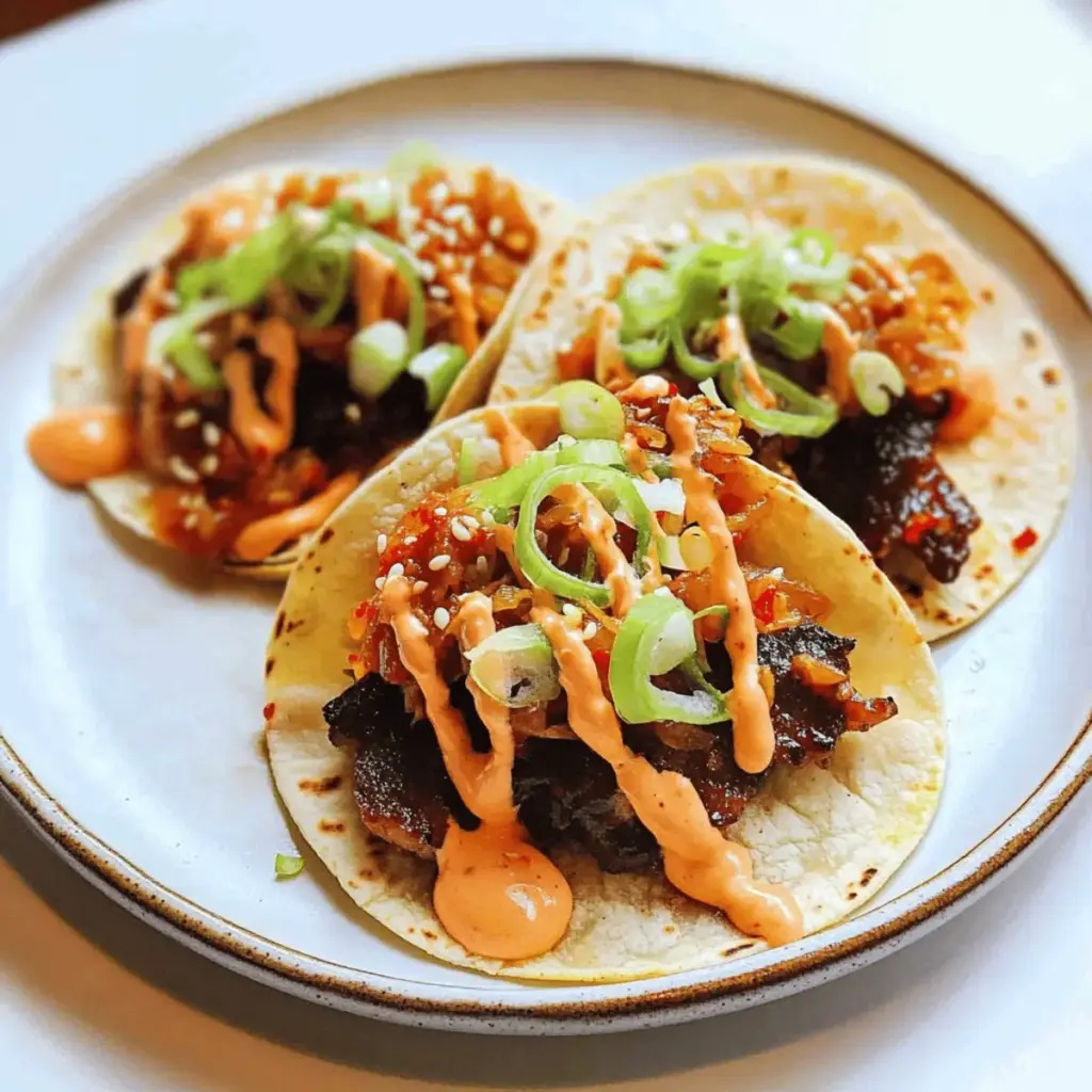 Bulgogi Beef Smashburger Tacos