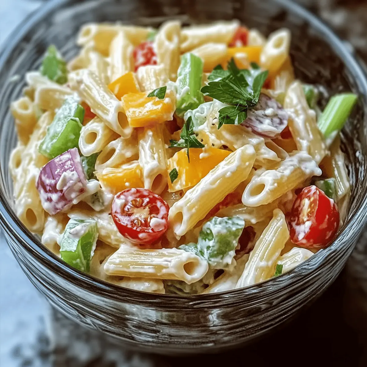 Classic Pasta Salad with Mayo