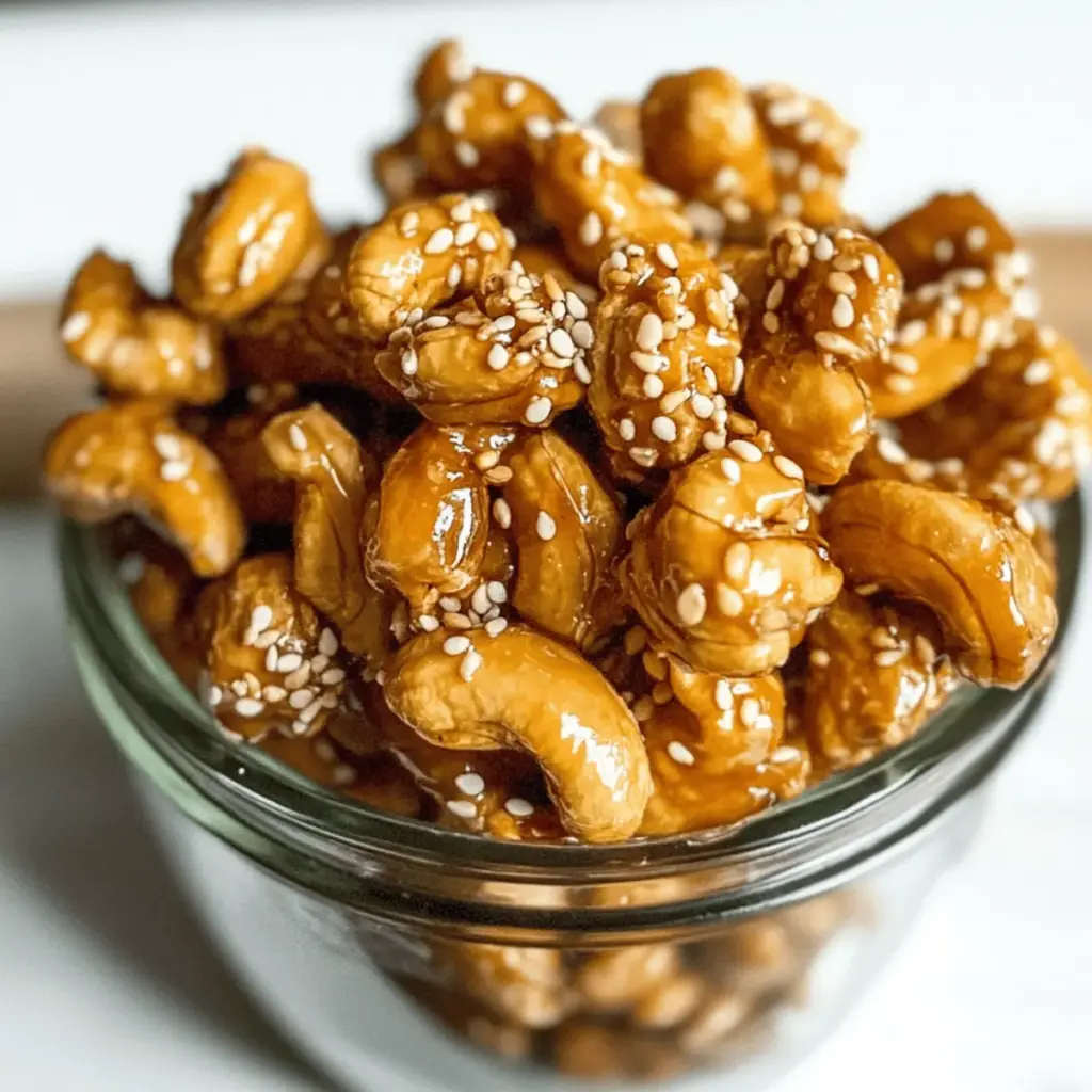 Sweet & Salty Sesame Honey Roasted Cashews