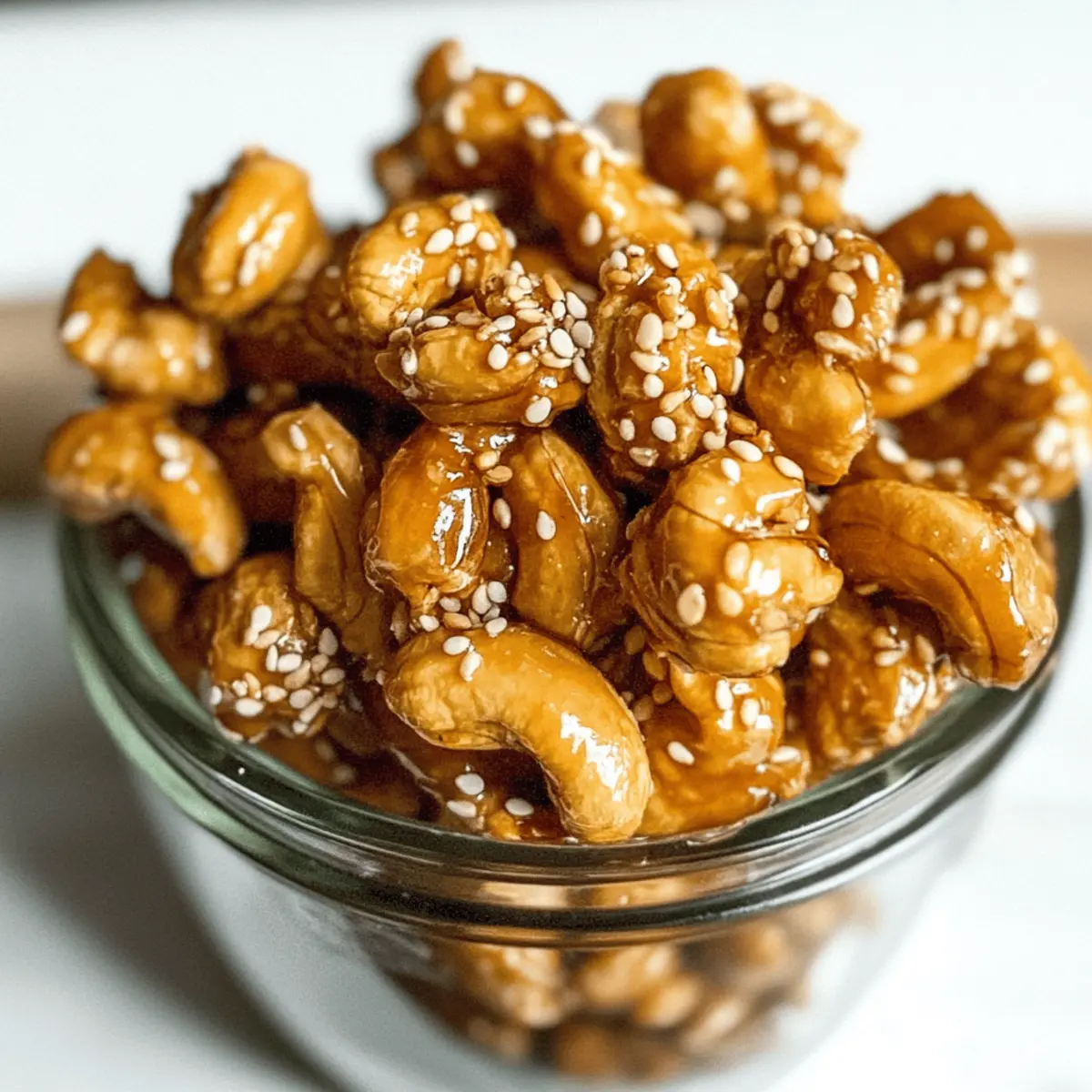 Sweet & Salty Sesame Honey Roasted Cashews