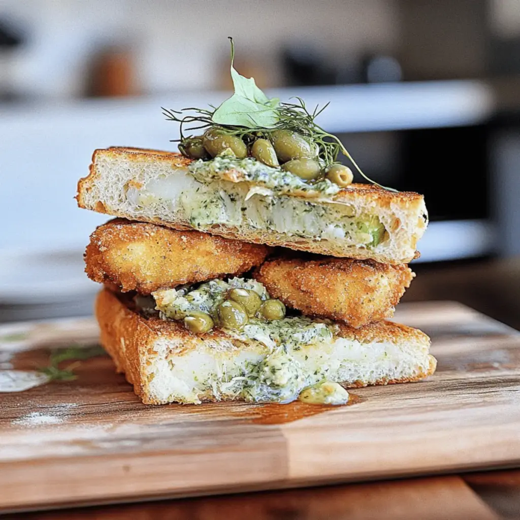 Fish Finger Focaccia Sandwich