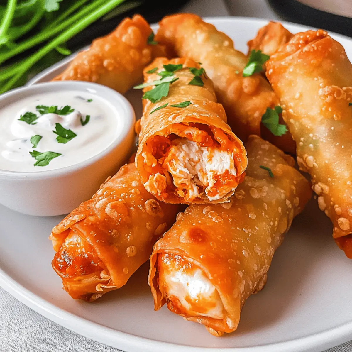 Buffalo Chicken Egg Rolls: Crispy, Guilt-Free Game Day Treats