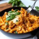 Creamy Chicken Mozzarella Pasta