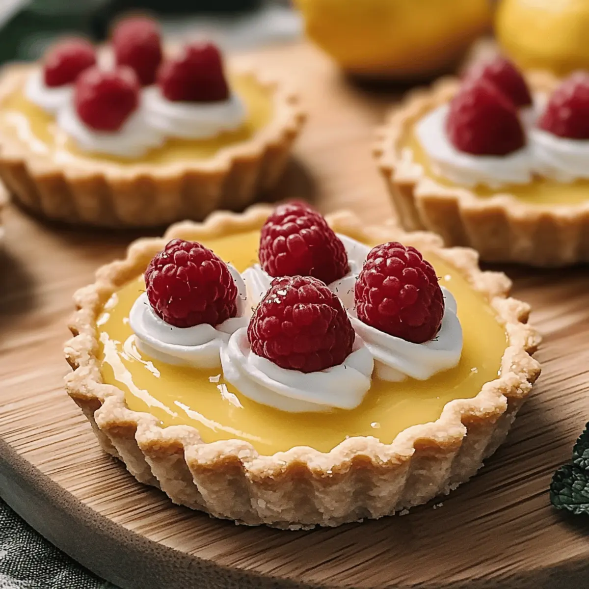 Vegan Lemon Raspberry Tarts: A Zesty Summer Delight
