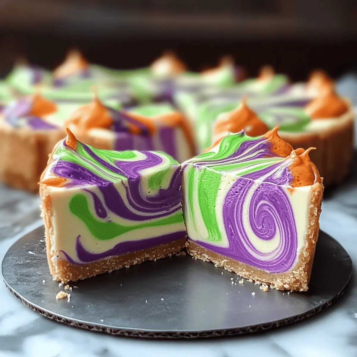 Harry Potter Inspired Polyjuice Potion Swirl Cheesecake