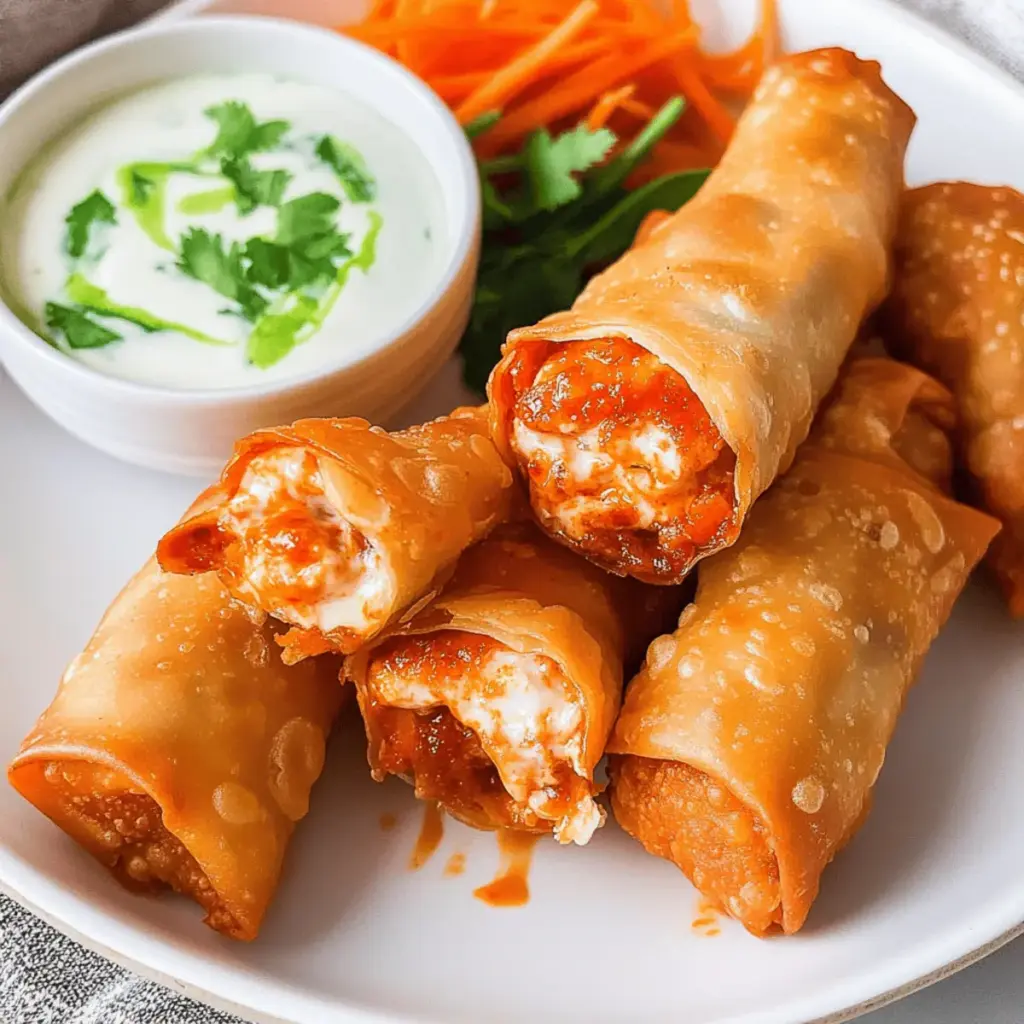 Buffalo Chicken Egg Rolls